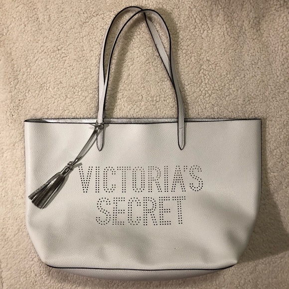 Victoria's Secret Handbags - Victoria’s Secret White and Silver Tote